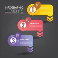 infográficos modernos de banner de modelo de caixa de texto vetor