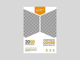 design de capa de livro corporativo criativo vetor