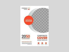 design de capa de livro corporativo criativo vetor