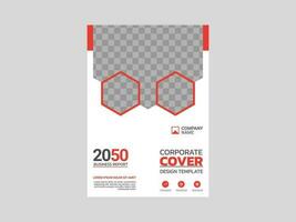 design de capa de livro corporativo criativo vetor