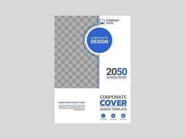 design de capa de livro corporativo criativo vetor