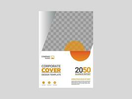 design de capa de livro corporativo criativo vetor