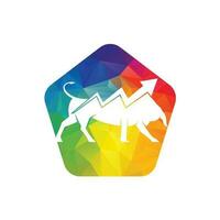 comércio touro logotipo ícone vetor Projeto modelo