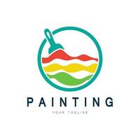 ícone de vetor de modelo de logotipo de pintura