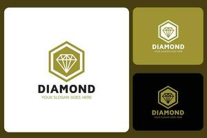 diamantes logotipo Projeto modelo vetor