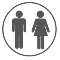 banheiro placa ícone. banheiros ícone banheiro unissex símbolo. vetor homem e mulher ícones.