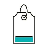 compras etiqueta de preço linha estilo ícone desenho vetorial vetor