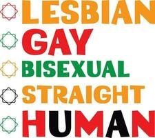 lésbica gay bissexual em linha reta humano vetor