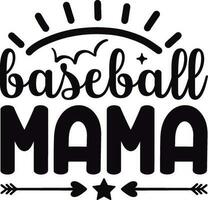 beisebol mama melhor SVG Projeto vetor