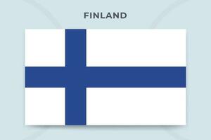 Finlândia nacional bandeira Projeto modelo vetor