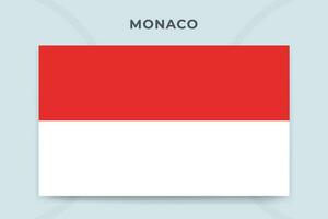 Mônaco nacional bandeira Projeto modelo vetor
