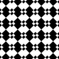 padrão geométrico preto e branco sem costura vetor