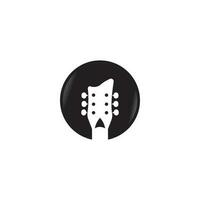 guitarra logotipo vetor