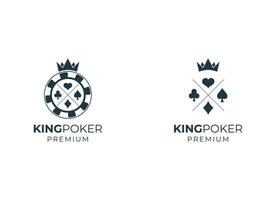 pôquer clube emblema logotipo Projeto modelo vetor