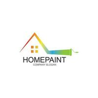 casa pintura logotipo vetor
