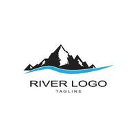 rio logotipo modelo vetor ícone ilustração