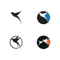 vetor de modelo de logotipo de pássaro