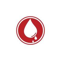 vetor de ícone de logotipo de sangue