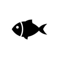 ícone de peixe isolado no fundo branco vetor