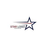 ícone de vetor de modelo de logotipo estrela