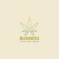 simples rei cannabis logotipo Projeto. linha cannabis coroa logotipo vetor. adequado para agricultura negócios, médico etc vetor