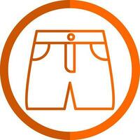 design de ícone de vetor de shorts