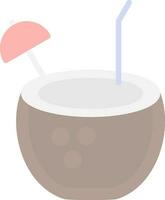 design de ícone de vetor de bebida de coco