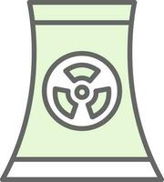 design de ícone vetorial nuclear vetor