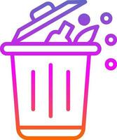 design de ícone de vetor de resíduos