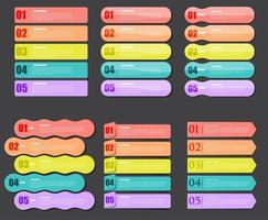 modelos de infográfico para negócios vetor