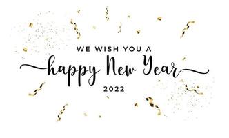 cartão feliz ano novo 2022 vetor