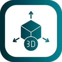 design de ícone de vetor de modelo 3D