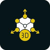 design de ícones vetoriais de modelagem 3D vetor