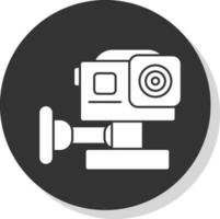 design de ícone de vetor de câmera de ação