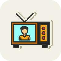 televisão mostrar vetor ícone Projeto