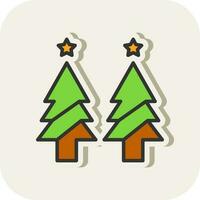 design de ícone de vetor de árvore de natal