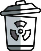design de ícone de vetor de resíduos tóxicos