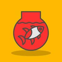 peixe tigela vetor ícone Projeto