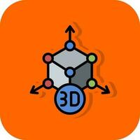 design de ícones vetoriais de modelagem 3D vetor