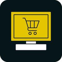 conectados fazer compras vetor ícone Projeto