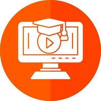 Educação vídeo vetor ícone Projeto
