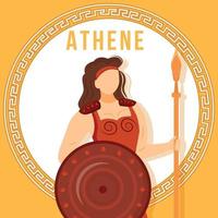 maquete de postagem em redes sociais de athene laranja vetor