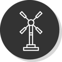 design de ícone de vetor de moinho de vento