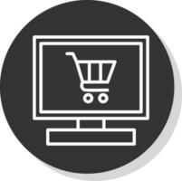 conectados fazer compras vetor ícone Projeto