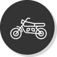 design de ícone de vetor de moto