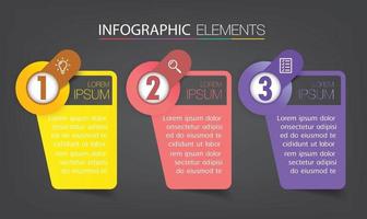 infográficos modernos de banner de modelo de caixa de texto vetor