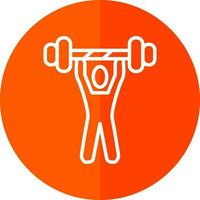 design de ícone de vetor de levantamento de peso