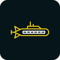 design de ícone de vetor submarino