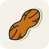 design de ícone de vetor de amendoim