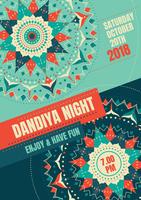 Noite Dandiya vetor